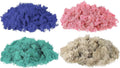 uxcell Preserved Reindeer Moss, 14oz Fake Moss for Crafts Artificial Dried Moss for Decoration Terrariums Potted Plants, Purple/Light Pink/Blue/White