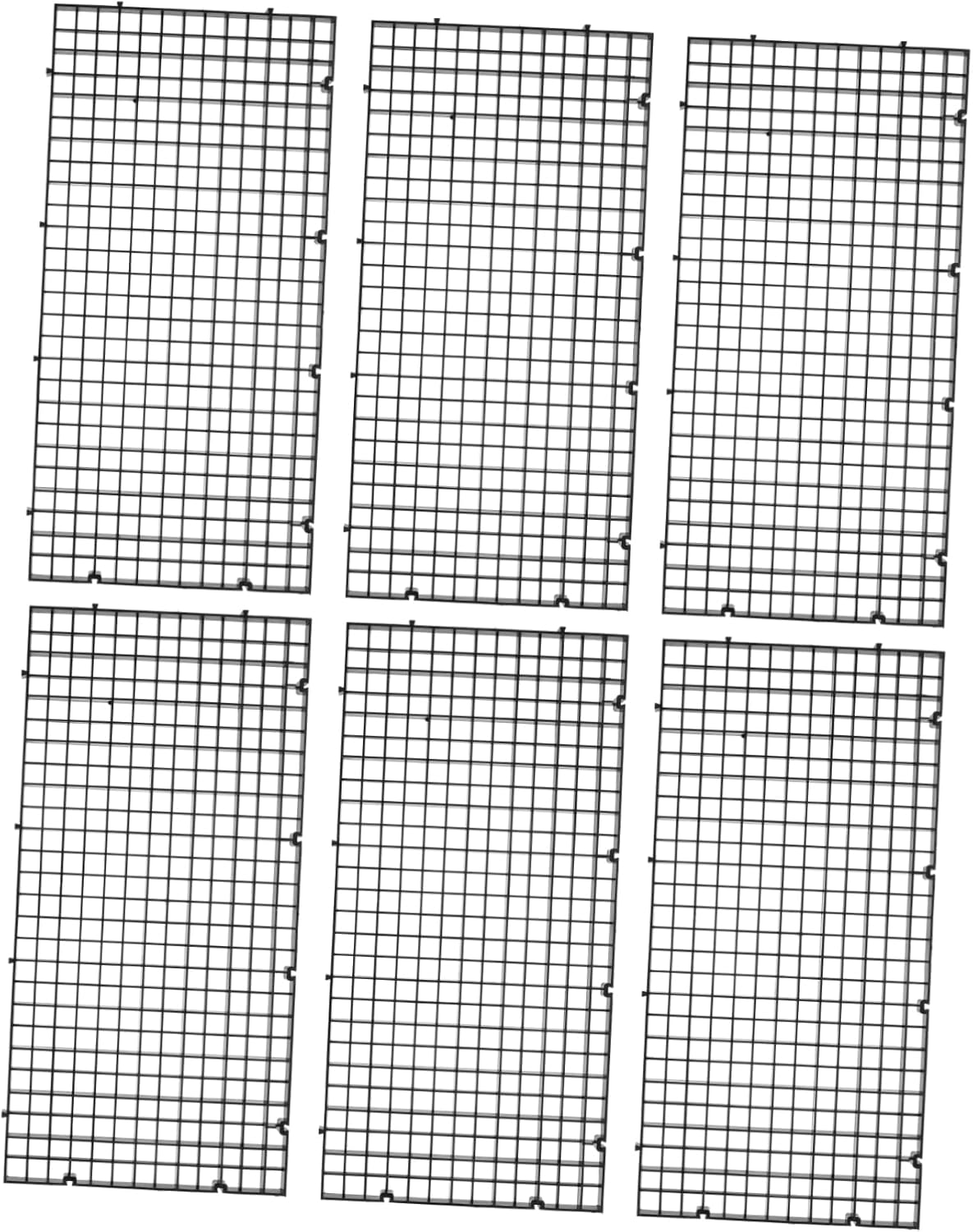 6pcs Aquarium Fish Tank Isolation Divider Grid Plate Plastic Filtration Mesh Easy to Install for Betta and Shrimp Breeding
