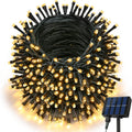 Joomer Solar String Lights Outdoor, 105FT 300 LED 8 Modes Outdoor String Lights Waterproof Fairy Tree Lights for Garden Yard Patio Christmas Decoration (Warm White)