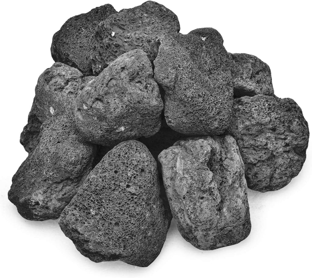 Stanbroil Lava Rock Granules - Decorative Landscaping for Fire Bowls, Fire Pits, Gas Log Sets, Indoor or Outdoor Fireplaces - 10 lb.Bag (2.75"-5")