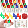 Wettarn 60 Sets Christmas Positive Gifts Light Bulb Stress Balls with Support Gift Boxes Bulk Merry Christmas Party Favors for Employee Coworker Friends Office Relief Toys Stocking Stuffers