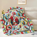 Parrot Bird Throw Blanket Macaw Stuff Gifts for Kids Girls Boys Adults Women Men Soft Cozy Warm Plush Fluffy Fuzzy Fleece Blanket Decor 50''X60''