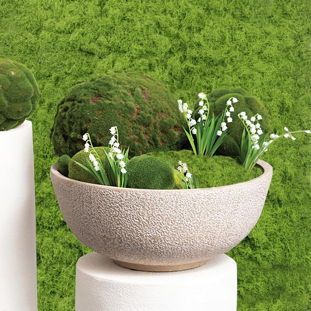 FAICOIA Fake Moss for Crafts 39" x 39" Faux Moss for Plants Indoor Artificial Moss for Decorating Green Faux Grass for Planters Crafts DIY Table Centerpieces Fairy Garden Floral Wedding 100 x 100cm