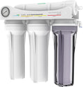 Aquatic Life 4-Stage Hydroponic Reverse Osmosis Water Filter System RO Filtration Unit, High Efficiency, 150 GPD