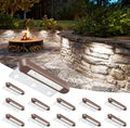 VOLISUN 7 Inch Retaining Wall Lights, IP67 Waterproof Hardscape Lighting, Cuttable Low Voltage Lighting, 12V Paver Lights, 2.8W Outdoor Step Landscape Lights, 5000K Daylight (12 Pack)