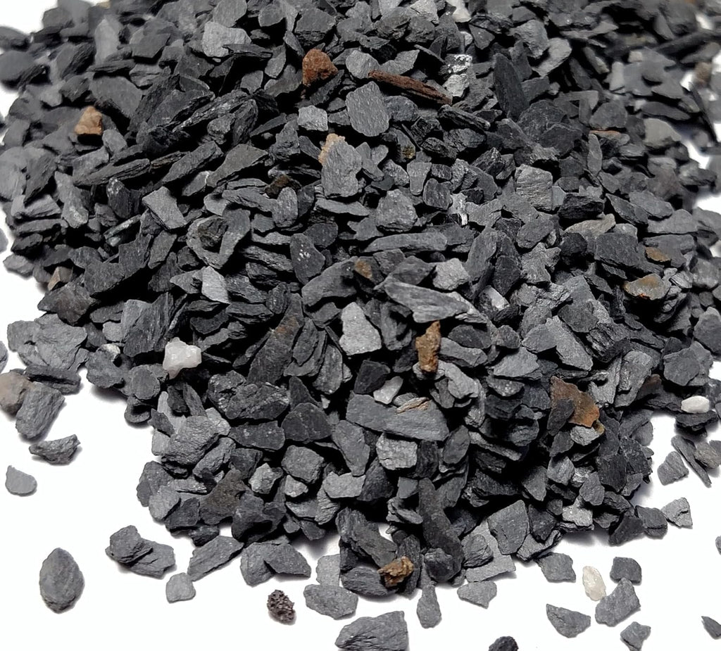 Small World Slate & Stone Natural Coarse Sand Gravel Substrate USA Sourced and Packaged for Aquascaping Planted, Freshwater and Saltwater Tanks - Gravel Size Approx. 1/32" to 1/8" (14 lbs)