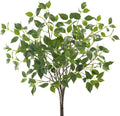 Eucalyptus Stems 32" Fake Plants Greenery for Vase Artificial Plants Indoor Bay Leaves Bathroom Decor Fake Leaves Greenery Stems Dining Room Decor Nordic (6PCS)
