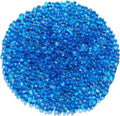 Sea Glass Stones - Sea Blue Clear Glass Pebbles Gemstones - Perfect for Aquarium Rocks, Fish Tank Gravel, Vase Fillers, DIY Crafts, and Home Decor (0.9LB/14oz)