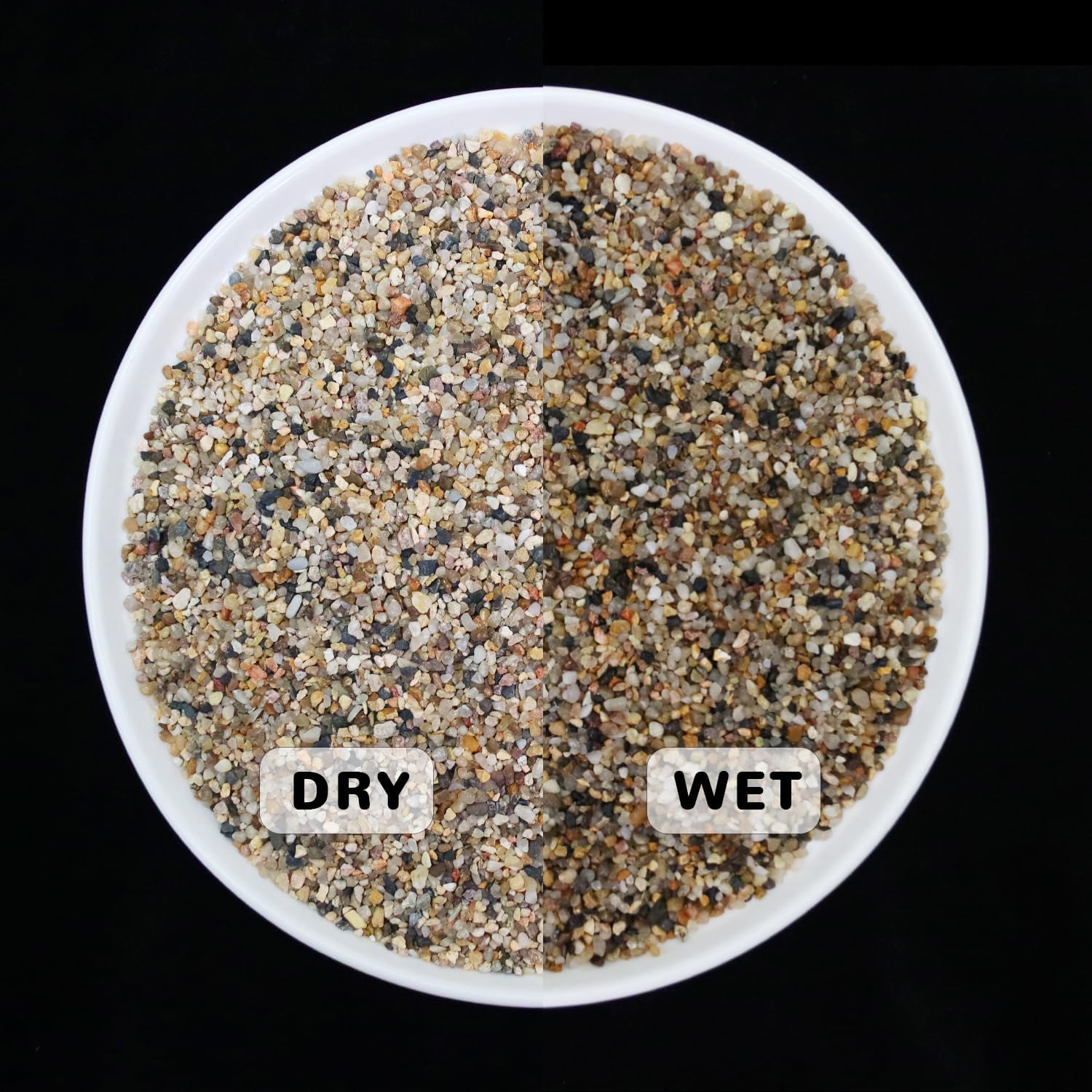 Silica Gravel, Multi-Purpose Mixed Silica Sand for Aquarium Subatrate, Fire Pits, Garden Landscaping, Decorative Sand for Vase Filler, Candle, Wedding, Home Decor, 10LB,