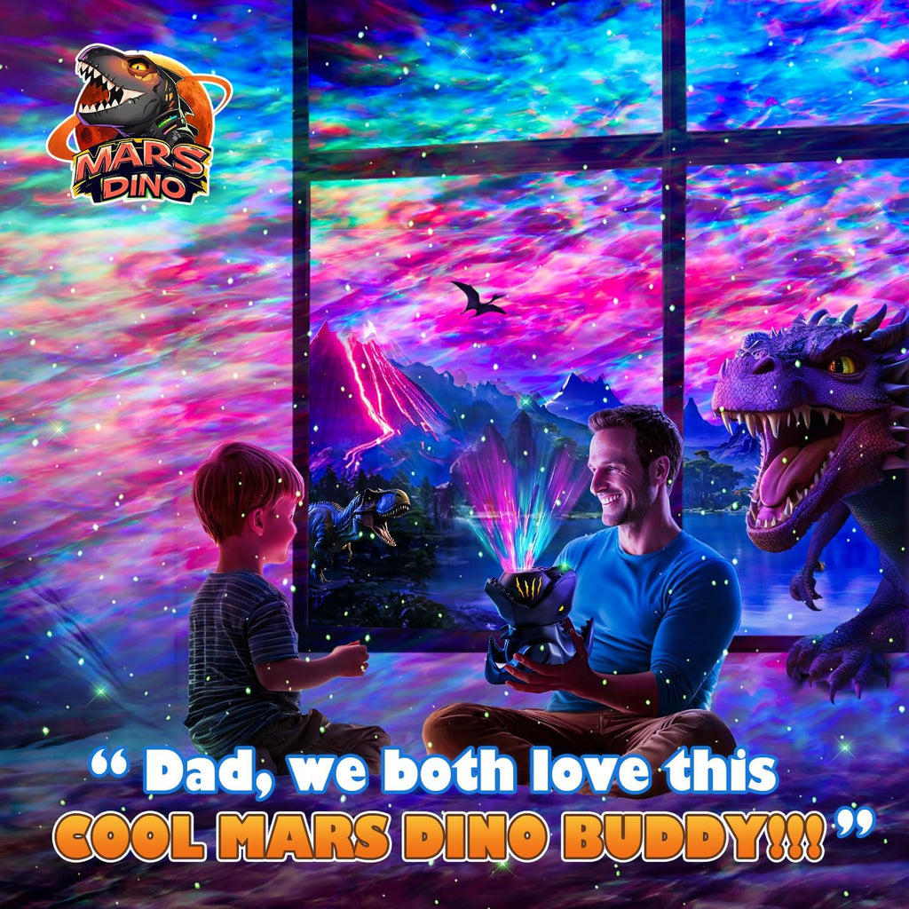 Dinosaur Baby Sound Machine Night Light Projector, 22 White Noise Machine Baby 5.3 Bluetooth Speaker, 196Color Remote Control | Toddler Night Light for Kids, Boy Gift Dinosaur Decor Galaxy Light