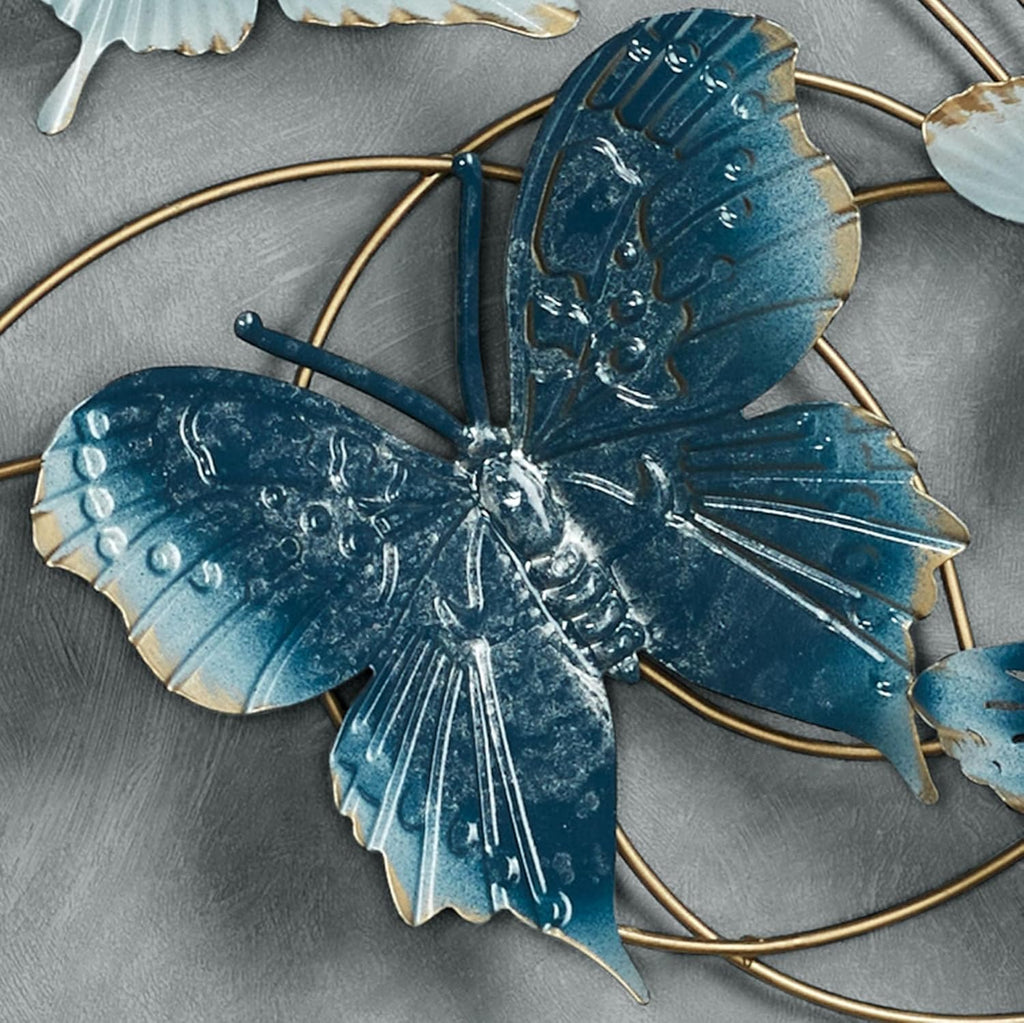 Touch of Class Butterfly Journey Blue Wall Art Sculpture