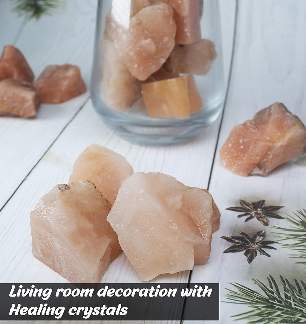 Crocon 1LB Red Aventurine Rough Bulk Natural Stone Raw Gemstone Tumbling Cabbing Polishing Gem Mining Chakra Balancing Reiki Healing Meditation Gift Good Luck Home Office Decor