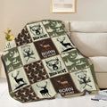 Deer Hunting Blanket Hunt Deer Throw Blanket Gifts for Girls Women Kids Boys Adults Men Super Soft Cozy Plush Fluffy Fuzzy Fleece Blanket Home Decor 50''X60''