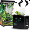 Reptile Humidifiers Smart Misting System for Herps Terrariums, Reptile Mister Automatic with Timer, 360° Adjustable Misting Nozzles for Chameleons, Snake, Frog, Turtle, Lizard