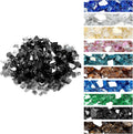 Onlyfire 10 pounds Fire Glass for Propane Fire Pit and Gas Fireplace, 1/2 Inch Reflective Firepit Glass Rocks for Fire Pit Table and Fire Bowl, High Luster Onyx Black