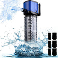 Aquarium Filter for 100-300 Gallons Tank, Powerful 660GPH Internal Fish Tank Filter, Pump Submersible Filter with Sponge for Large Fish Tanks, Turtle Tanks