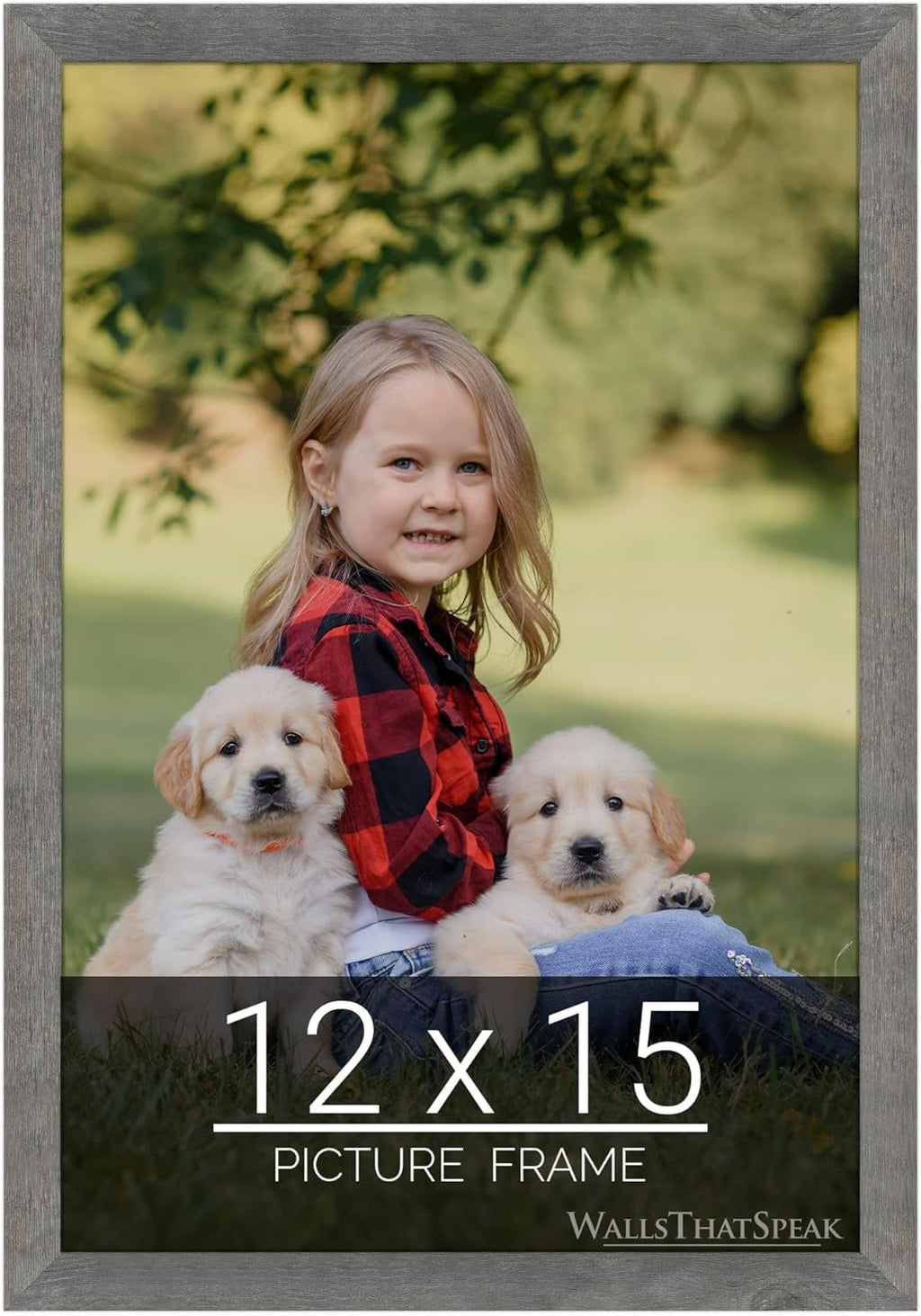 wallsthatspeak 12x15 American Barn Picture Frame for Puzzles Posters Photos or Artwork