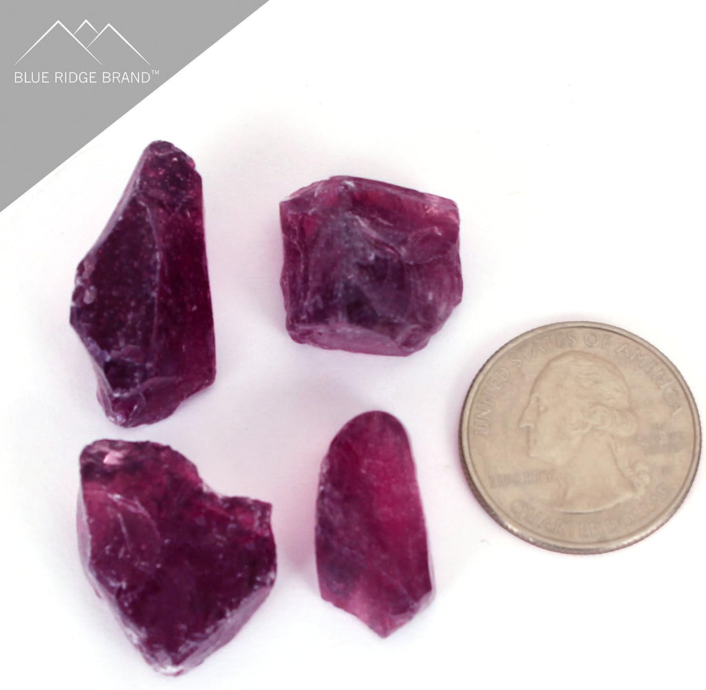 Fire Pit Glass - Fire Glass for Fire Pit - Firepit Glass Rock - Glass Stones - Fire Pit Glass Rocks - Gas & Propane Fire Pit & Fireplace Glass (50 Pound, Purple)