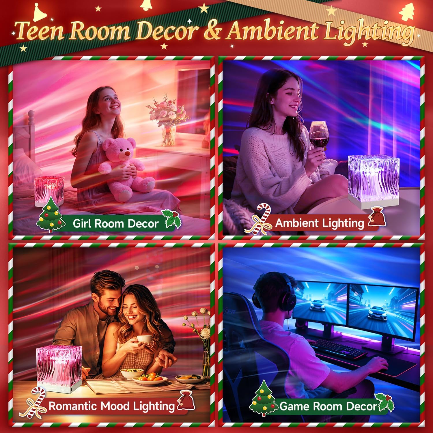 Christmas Gifts for Teens Northern Lights Projector,18 Color Gifts for Teen Boys Gifts for Teenage Girls,Remote Galaxy Projector for Bedroom Night Light for Kids Galaxy Light,Cute Room Decor Aesthetic