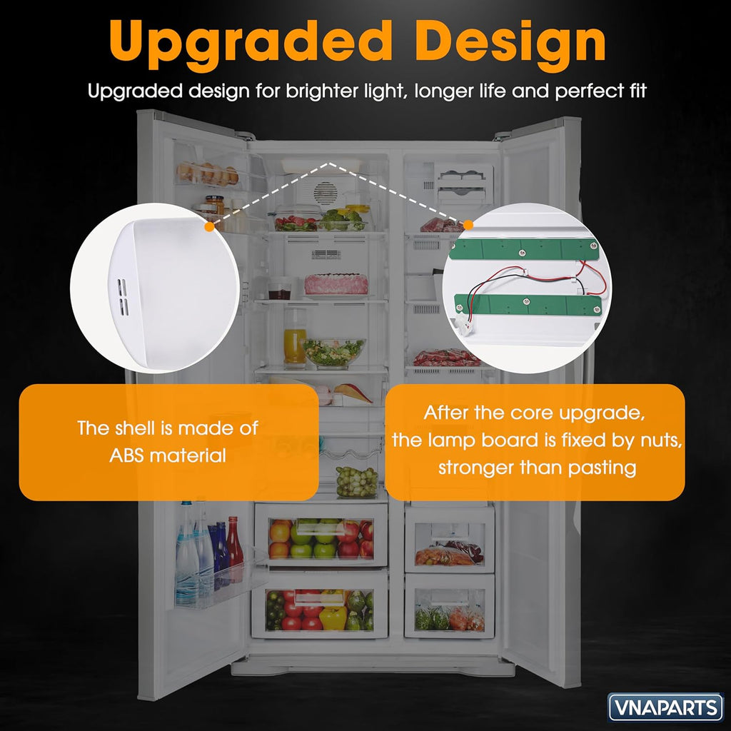 W11527432 Refrigerator Led Light Assy Module Replace W11387579 W11333374 W11042554 W11101384 for Whirlpool Maytag WRF555SDFZ09 WRX735SDHZ02 WRF555SDFZ11 Led Light - 2 year warranty