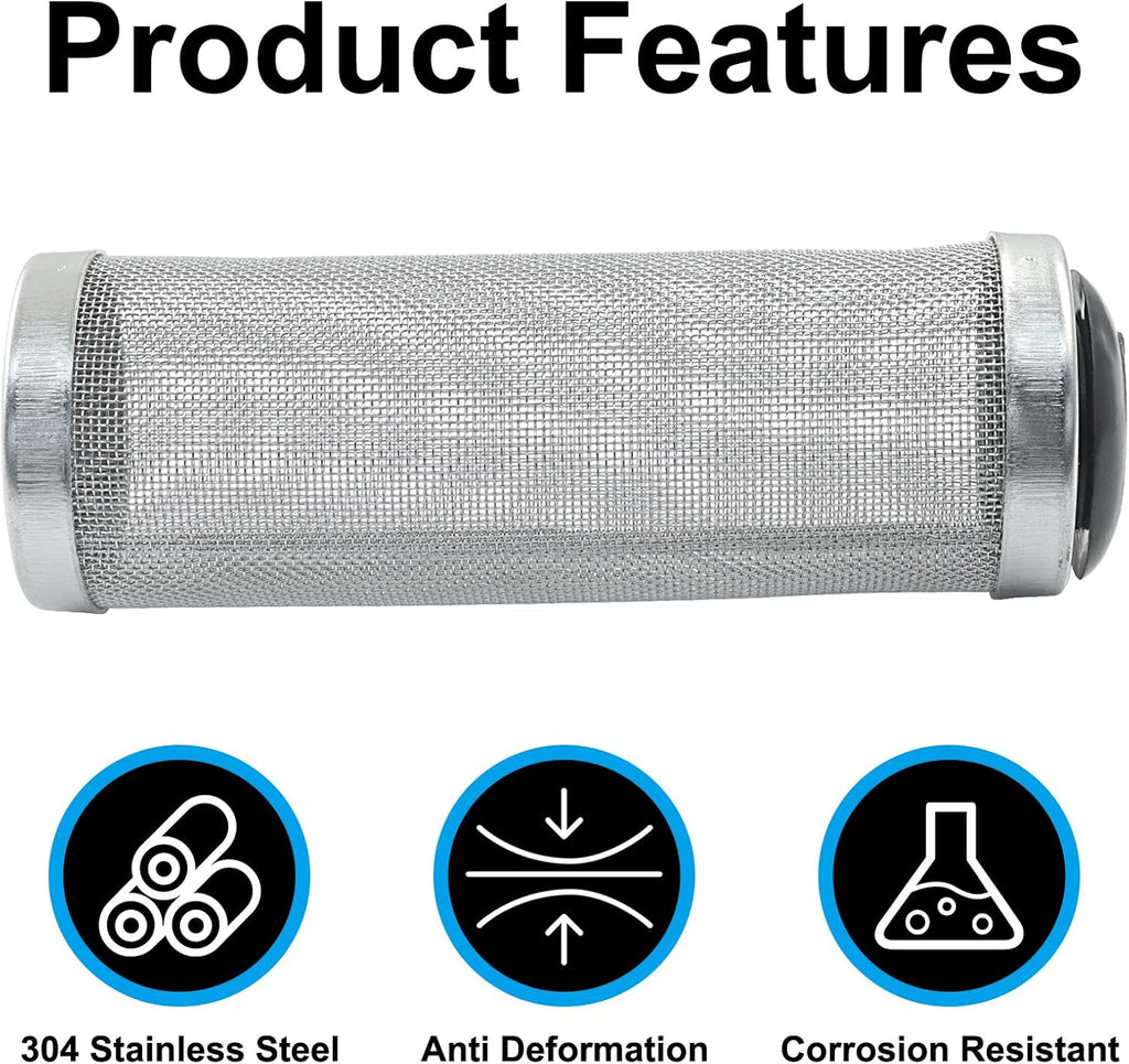 Murtenze 16mm Stainless Steel Aquarium Filter Intake Cover, Shrimp Filter Guard Metal Fish Tank, Mesh Tube Net Cover for Fish Tank