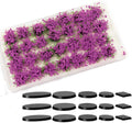 Miniature Vegetation Bushy Shrubs Tuft Flowers with Model Bases War Game DIY Railway Terrain Scenery (G)