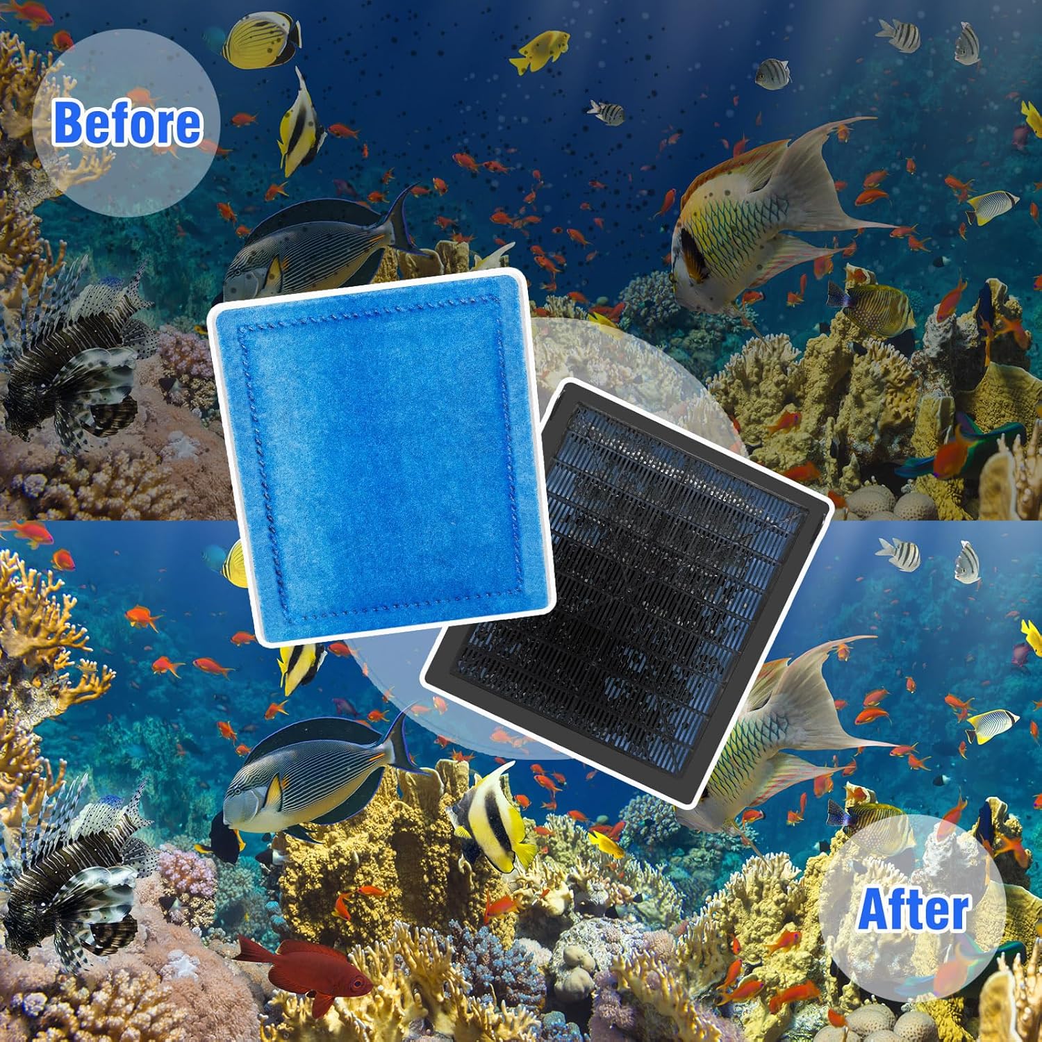 12-Pack Aquarium Filter Replacement Cartridges for Marineland Rite-Size C & Aqua-Tech EZ-Change #3,Fit for PRO Power Filters 200/275/350/375