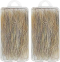 Woohome 2 Pack Miniature Static Grass Model Wheat Model Grass Tufts Static Artificial Grass for Train Landscape Railroad Scenery