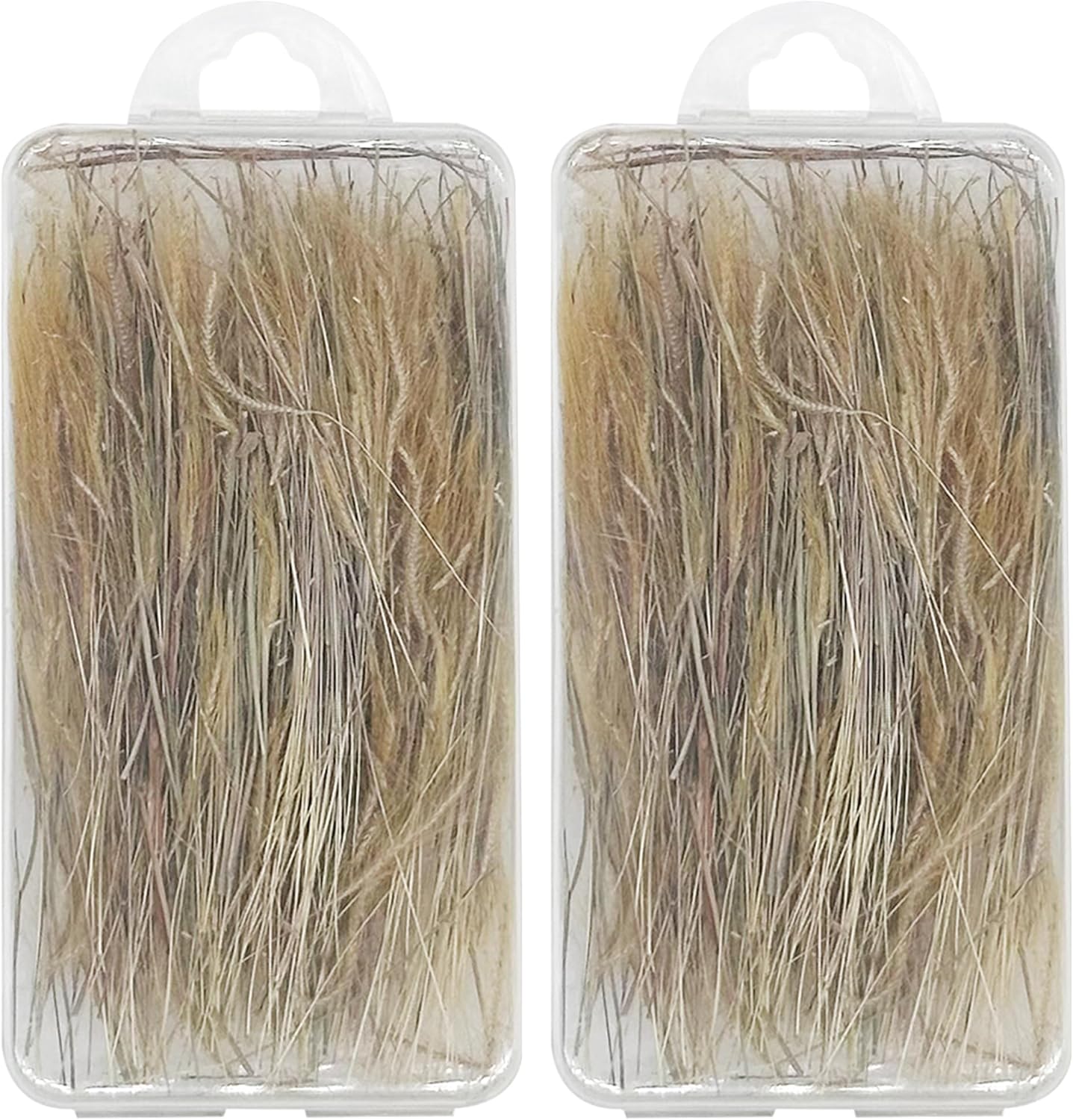 Woohome 2 Pack Miniature Static Grass Model Wheat Model Grass Tufts Static Artificial Grass for Train Landscape Railroad Scenery
