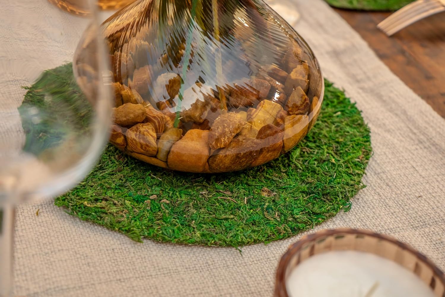 SuperMoss (26325) Moss Soil Toppers (Place Mats), Fresh Green, 16" (3 units)