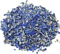 SUNYIK Lapis Lazuli Tumbled Chips Stone Crushed Pieces Irregular Shaped Stones 1pound(about 460 gram)