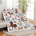 Horse Throw Blanket Horse Gifts Blanket for Girls Women Men Boys Kids Adults Super Soft Cozy Plush Fluffy Fuzzy Fleece Blanket Home Decor 60''X80''