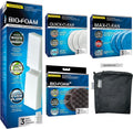 FX4/FX5/FX6 Filter Media Canister Filter Maintenance and Replacement Filter Media Kit, Including Media Bags (FX Foam Filter Pads, Quick Clear/Water Polishing Pads, BioFoam+)