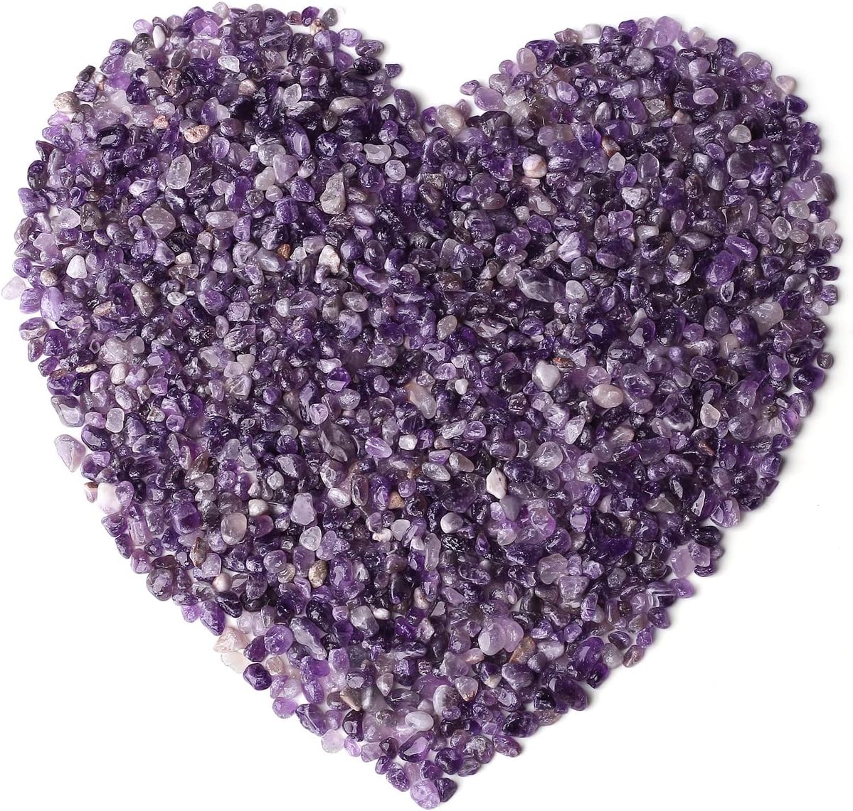 Amethyst 1lb/15.87oz Outdoor Decorative Tumbled Gravel Crystals Chip Polished Bulk Natural Gem Aquarium Gravel Rocks Pebbles Fish Tank Gravel Vase Filler Succulents Terrarium Supplies