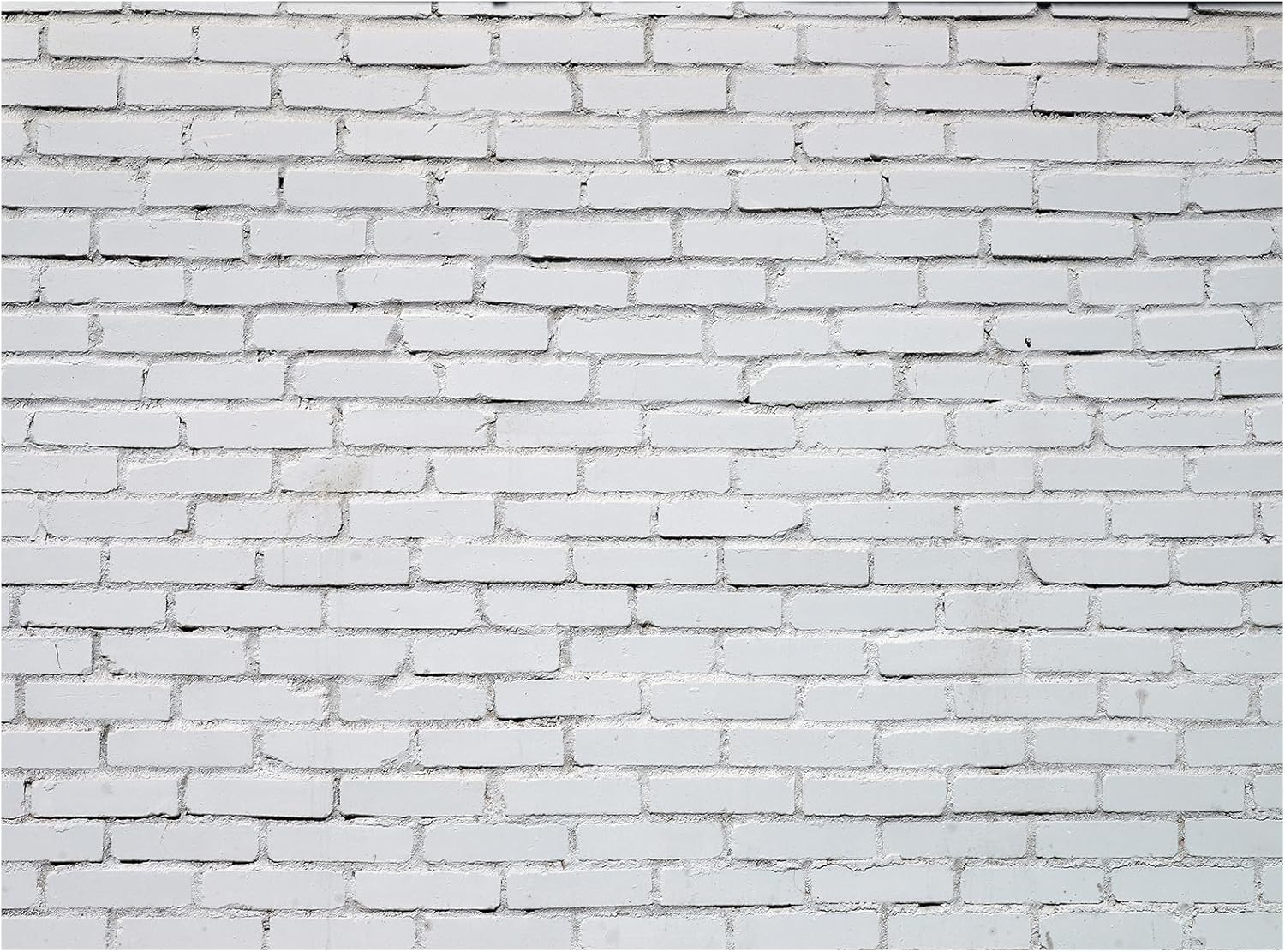 VitalCozy 10 x 8 Ft Christmas Brick Wall Backdrop for Photoshoot Polyester Fabric Brick Backdrop Background for Fireplace Home Decoration Newborn Birthday Party (White)