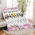 Bird Blanket God Says You are Bird Lover Throw Blanket Gifts for Kids Girls Boys Adults Women Men Super Soft Cozy Plush Fluffy Fuzzy Fleece Blanket Decor 60''X80''
