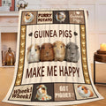 Guinea Pig Throw Blanket Guinea Pig Stuff Gifts for Kids Girls Boys Adults Women Men Soft Cozy Warm Plush Fluffy Fuzzy Fleece Blanket Decor 40''X50''