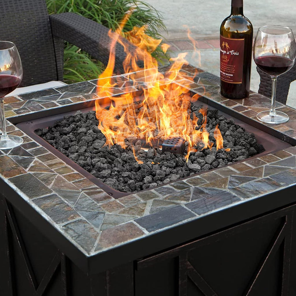 Onlyfire Black Lava Rock 10 Pounds Volcanic Lava Stones for Indoor Outdoor Fire Pits Fireplaces Gas Grill and Landscaping, 0.4-0.8 Inch