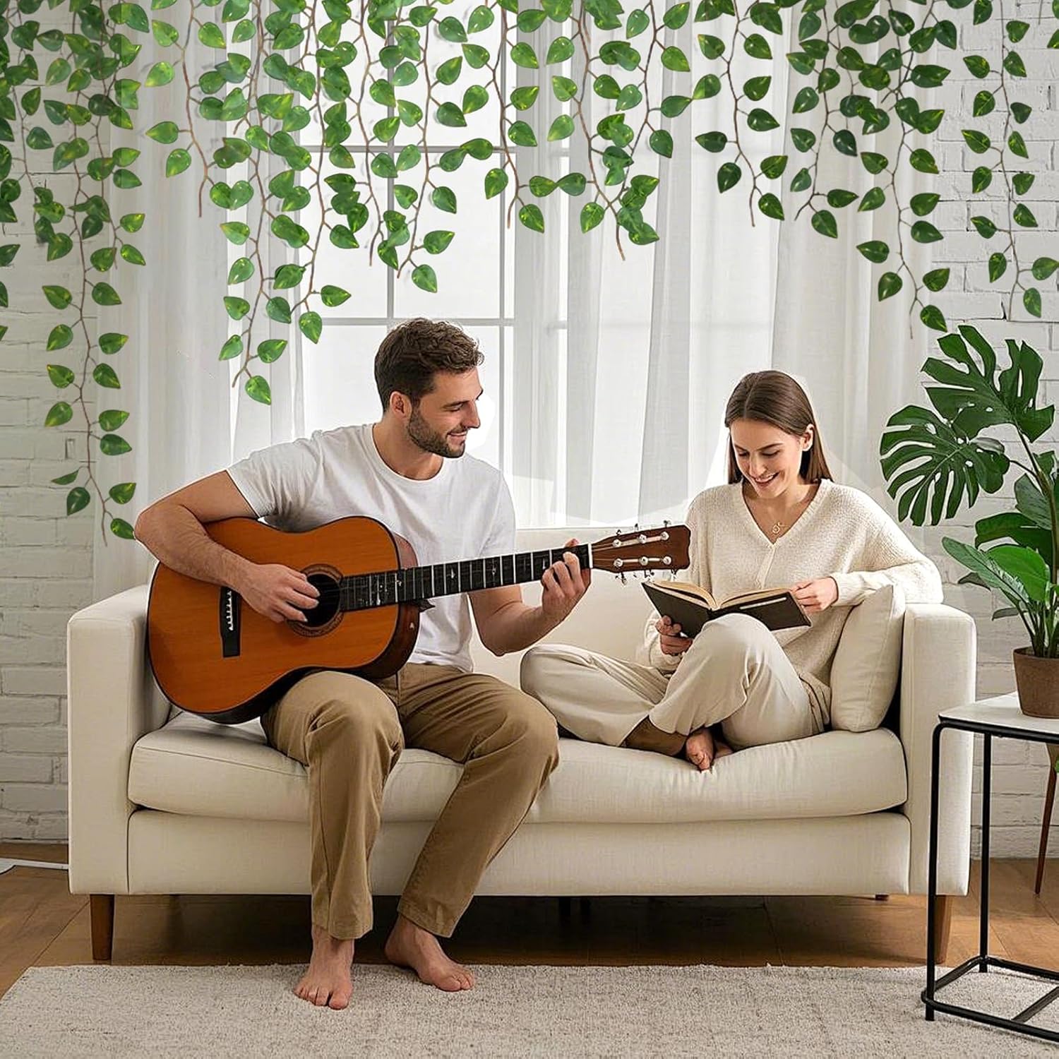 24 Pack 172Ft Fake Plants Artificial Vines for Room Decor, Faux Ivy Greenery Garland for Home Teen Girls Bedroom Living Aesthetic Farmhouse Dorm Wall Decoration, Wedding Easter Christmas Party Gift