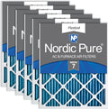 Nordic Pure 20x25x1 (19 1/2 x 24 1/2 x 3/4) Pleated MERV 7 Air Filters 6 Pack