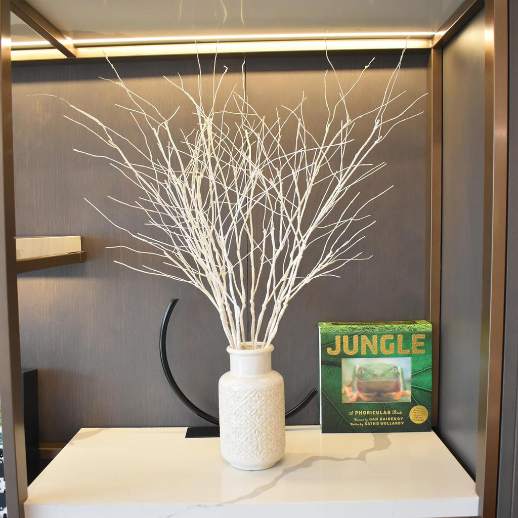 10 PCS Artificial Branches Curly Willow Branches Olive Branches for Vases,30.7 Inches Faux Branches Decorative Branches Sticks for Flower Arrangements,Decorative Plants for Wooden Vase Decor