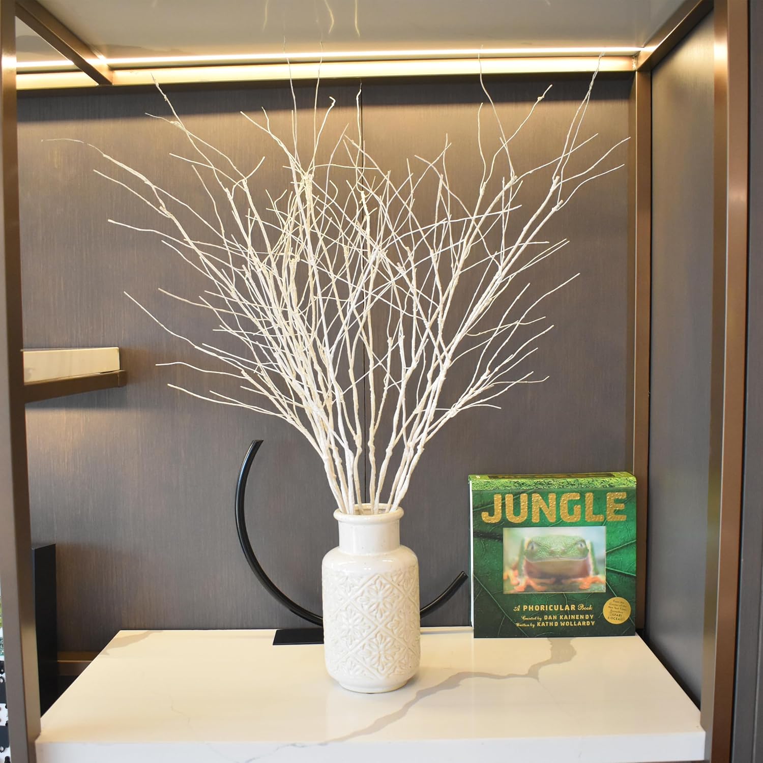 10 PCS Artificial Branches Curly Willow Branches Olive Branches for Vases,30.7 Inches Faux Branches Decorative Branches Sticks for Flower Arrangements,Decorative Plants for Wooden Vase Decor