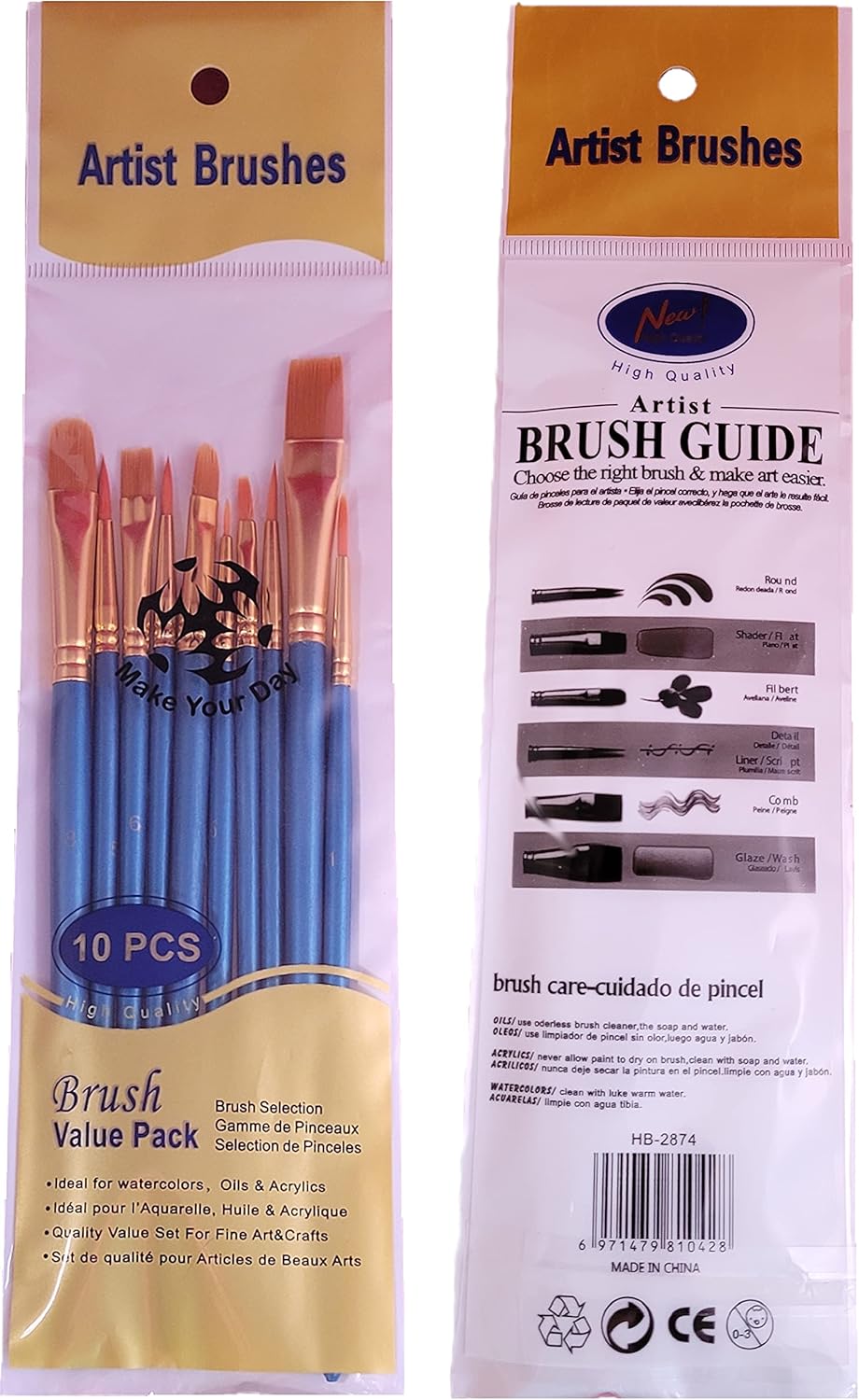 Woodland Scenics Rock Molds, Outcroppings C1230, Embankment C1233, and Random Rock C1234 with Make Your Day Paintbrushes
