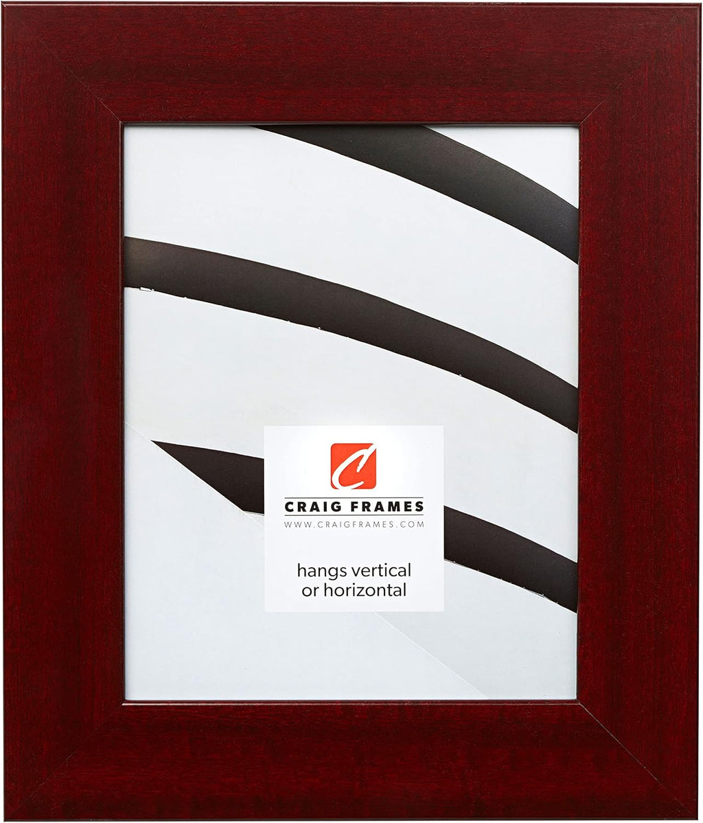 Craig Frames Bauhaus 200, 19x25 Picture Frame, Red Mahogany
