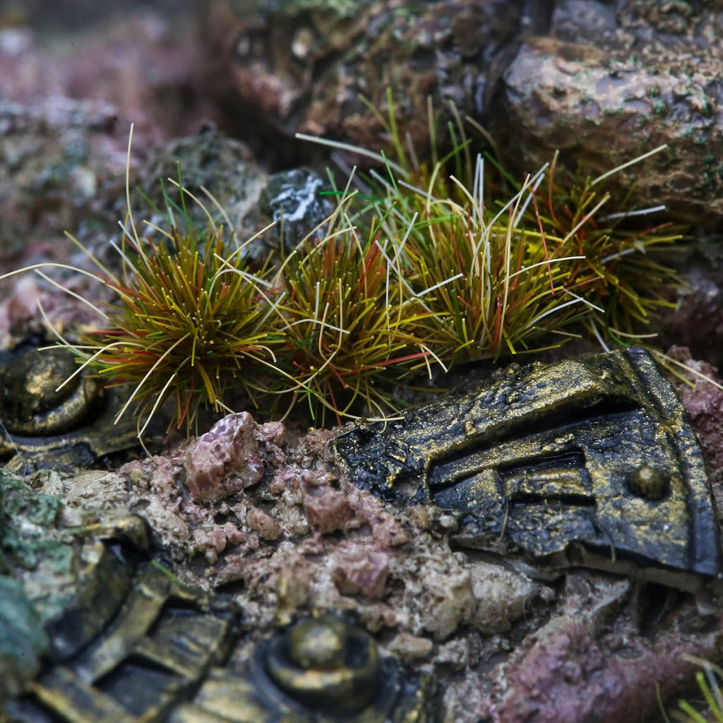 104-pcs 8mm Tall Diorama-Flowers-Grass Model Grass Cluster Spring Fresh Light Green Static-Grass for Model-Train-Scener Wargaming-Terrain ，Dioramas & DIY Crafts