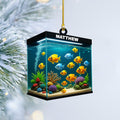 Personalized Aquarium Fish Tank Christmas Ornament 2025, Custom Name Clownfish Holiday Tree Decoration, Unique Keepsake Gift for Fish Lovers, Pet Owners, Kids, Aquarists (ON2)