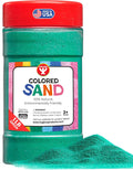 Hygloss Colored Sand for Crafts – 1 lb Bottle, Green – Vibrant Colorful Fine Sensory Play Sand Art Kits for Kids – Classroom Activities for Children 3 4 5 6 7 8 9 10 11 12 – Safe for Ages 3+