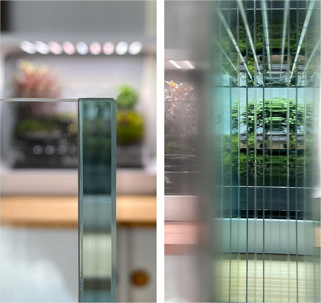 LANDEN 120SL 52.37 Gal Rimless Low Iron Aquarium Long Fish Tank, Bookshelf Aquarium, W47.24×D19.69×H14.17 in (120×50×36cm) 10mm Thickness with Black Nano Foam Leveling mat Included