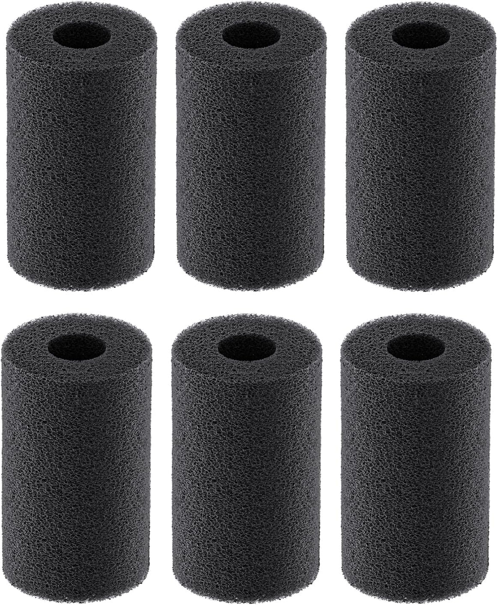 Pawfly 6 Pack Pre-Filter Sponge, 0.6" Aquarium Intake Filter Sponge Foam Cover Rolls for Small Fish Shrimp Fry Fish Tank Covers Accessories