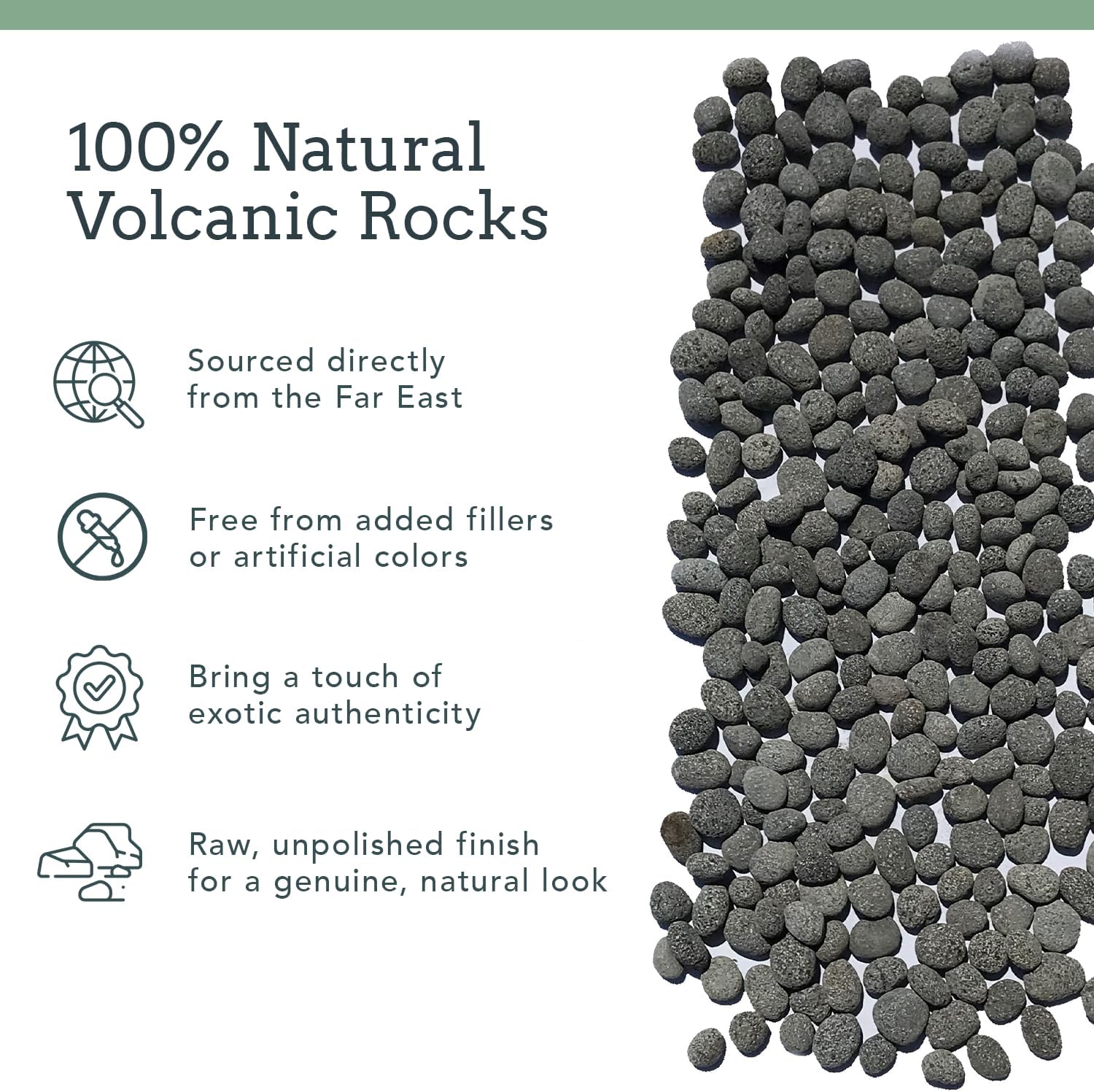 Black Lava Rocks for Fire Pit - 3 to 5 inch 20 lbs - Gas Fireplace Rocks - Black Lava Rock for Propane Fire Pit - Decorative Lava Stone Volcanic Rock for Outdoor & Indoor Gas Fireplace